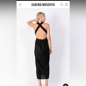 Black Sabina Musayev Jupiter Dress
